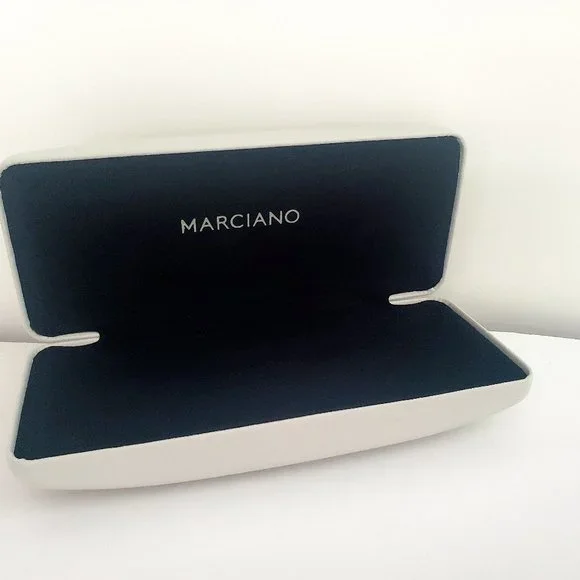Marciano Accessories Marciano Eyewear Case White Hard Shell Ext Black Felt Interior Coastal Poshmark